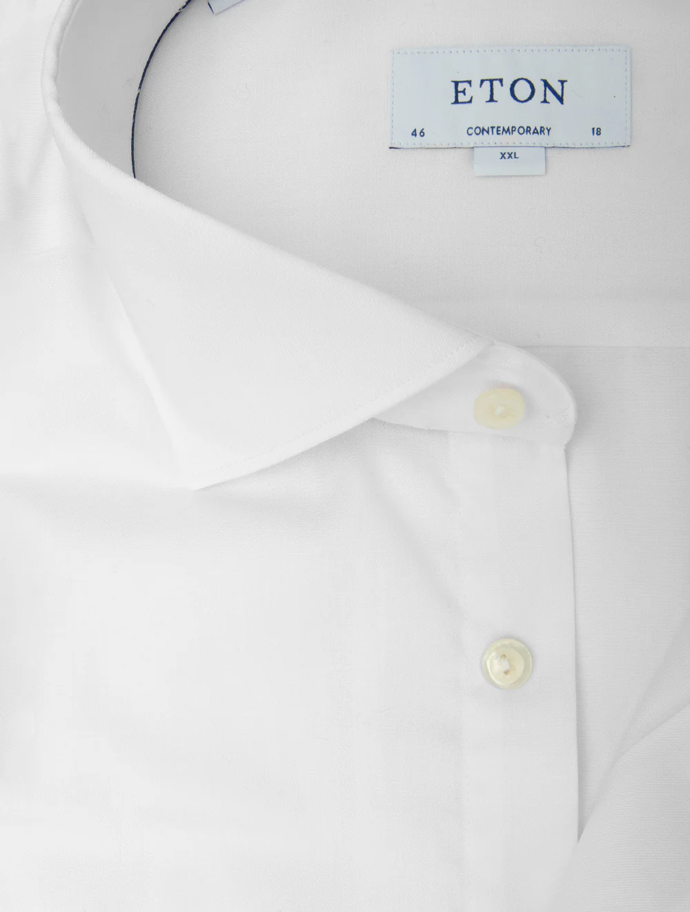 ETON Plain Contemp Business Shirt-White - Image 2