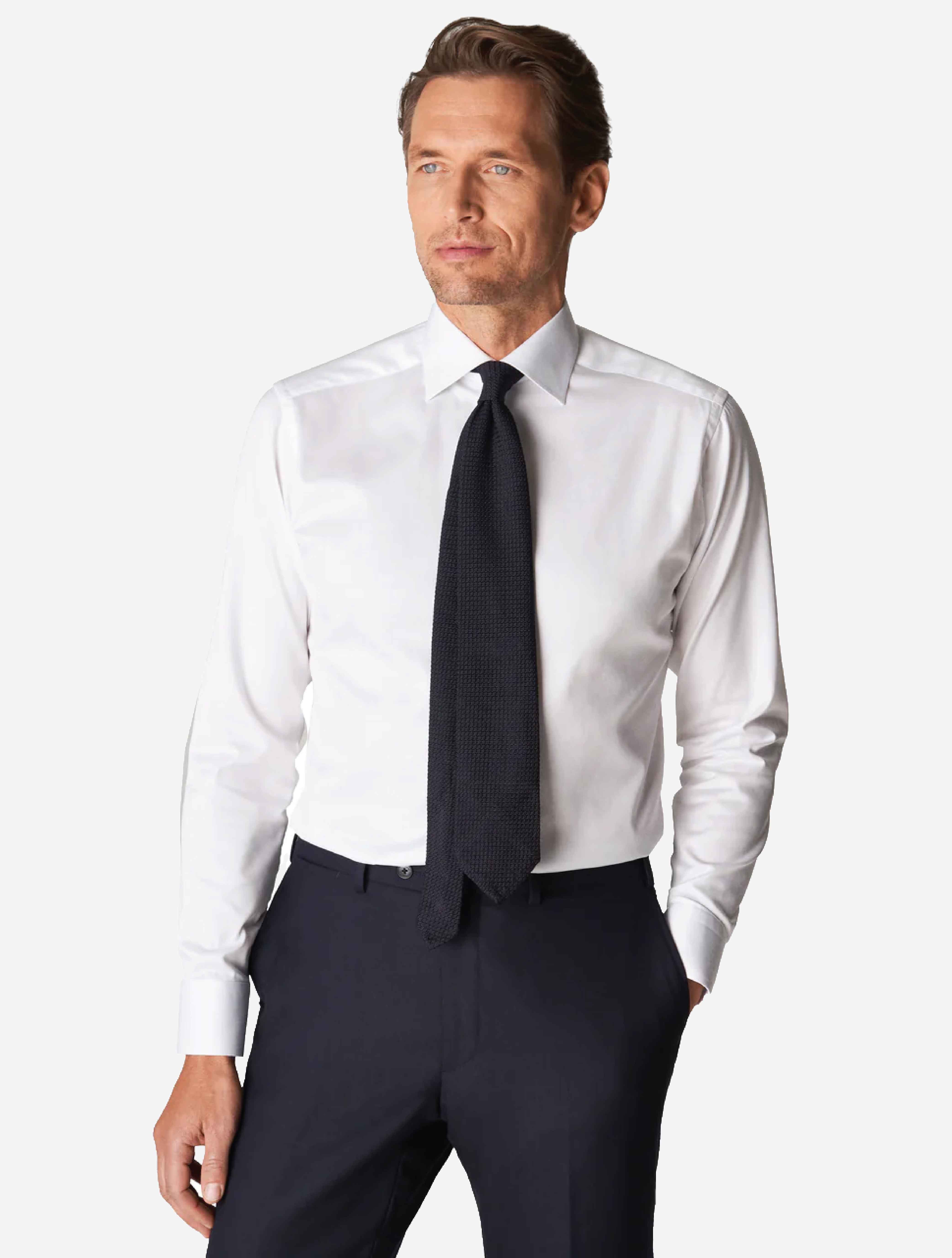 Contemporary Fit Single Cuff Shirt White - Image 2