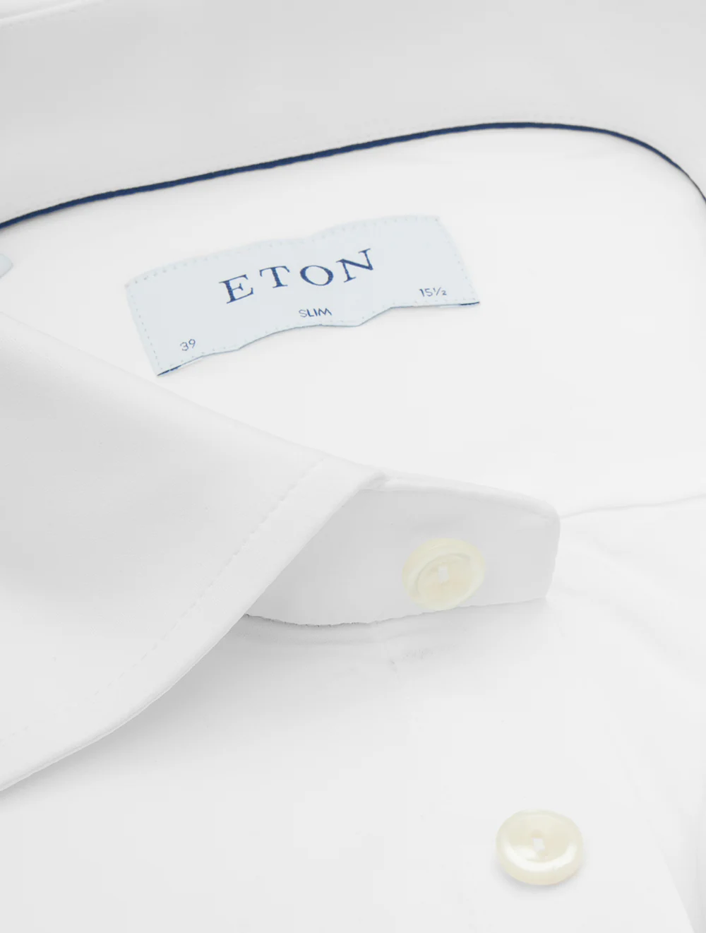 Slim Fit Semi-Solid Four Way Stretch Shirt White - Image 3