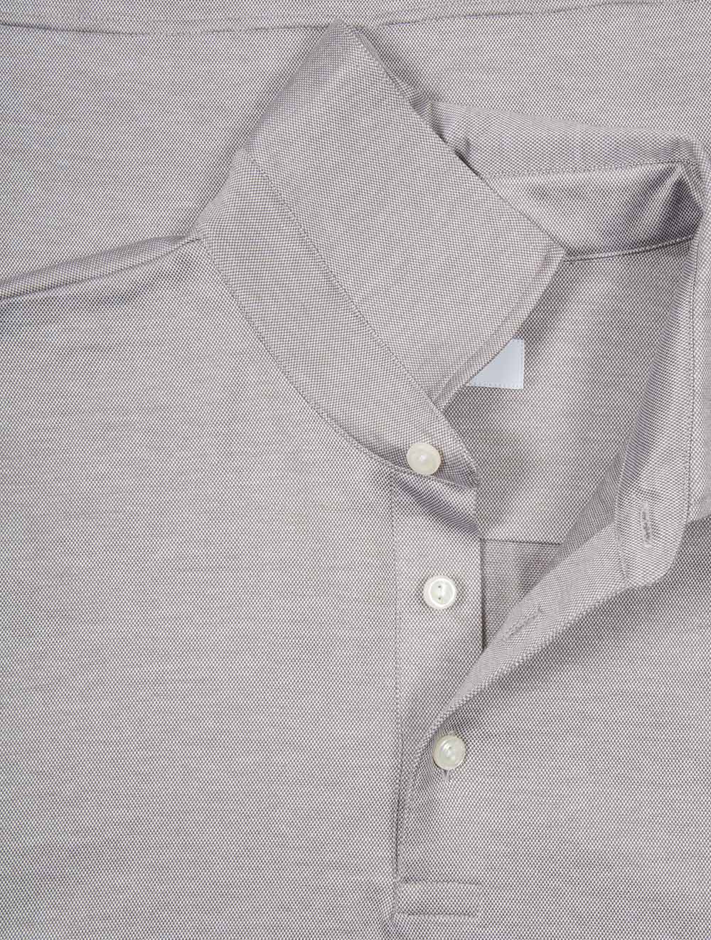 Short Sleeve Polo Shirt Brown - Image 6