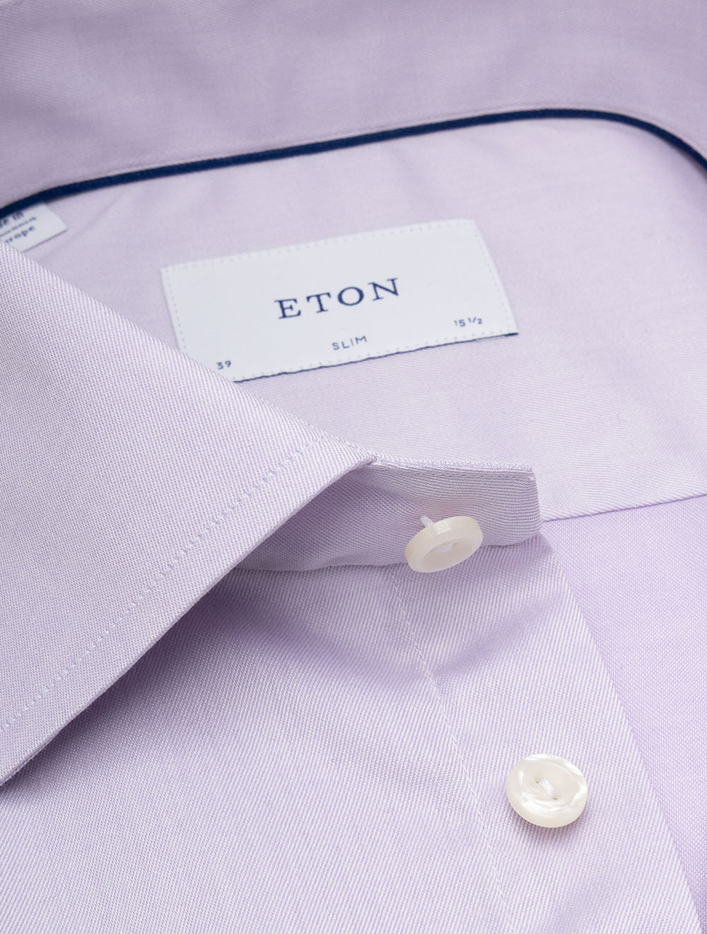 Slim Business Shirt Plain Purple - Image 3