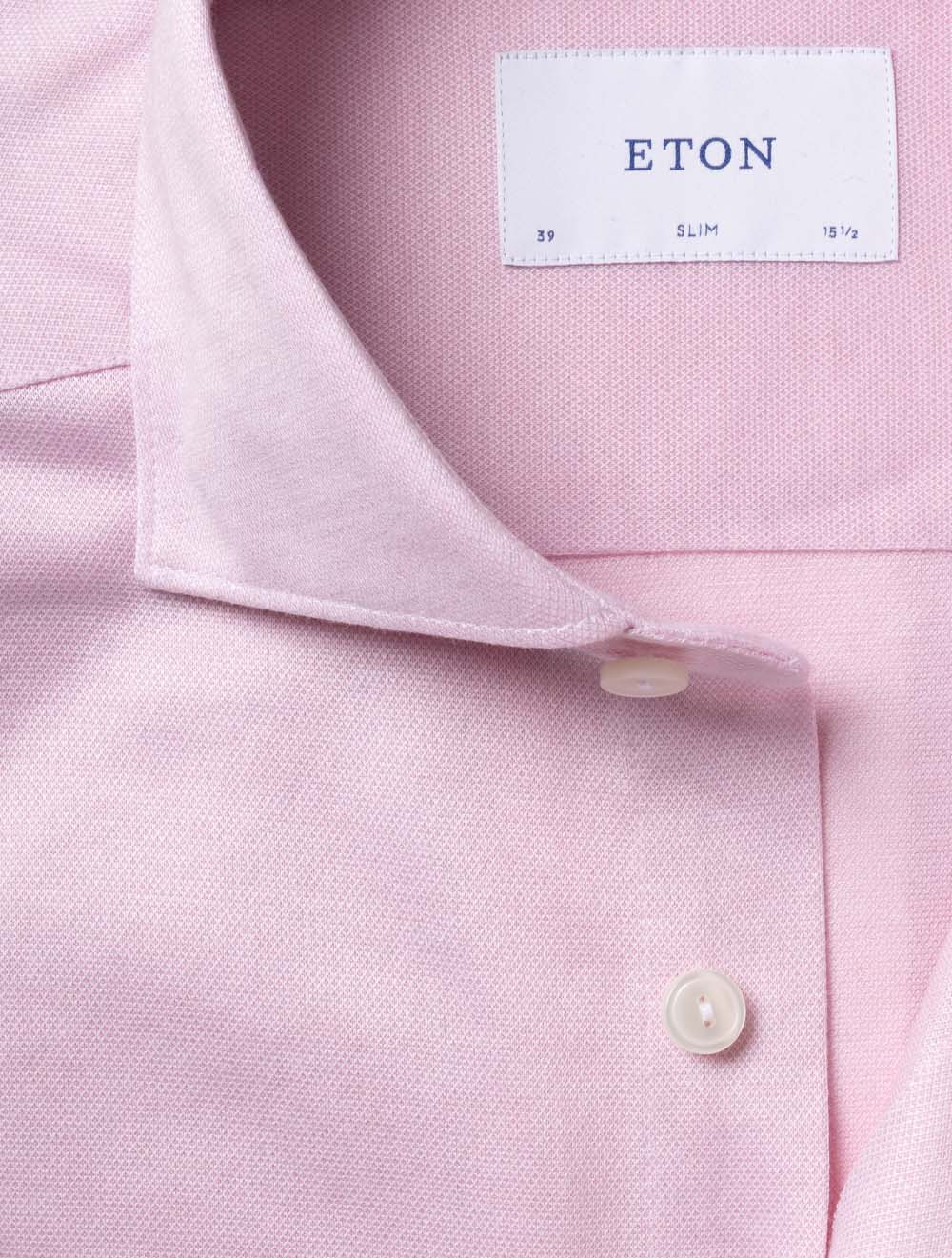 Slim Jacquard Knit Shirt Pink - Image 2