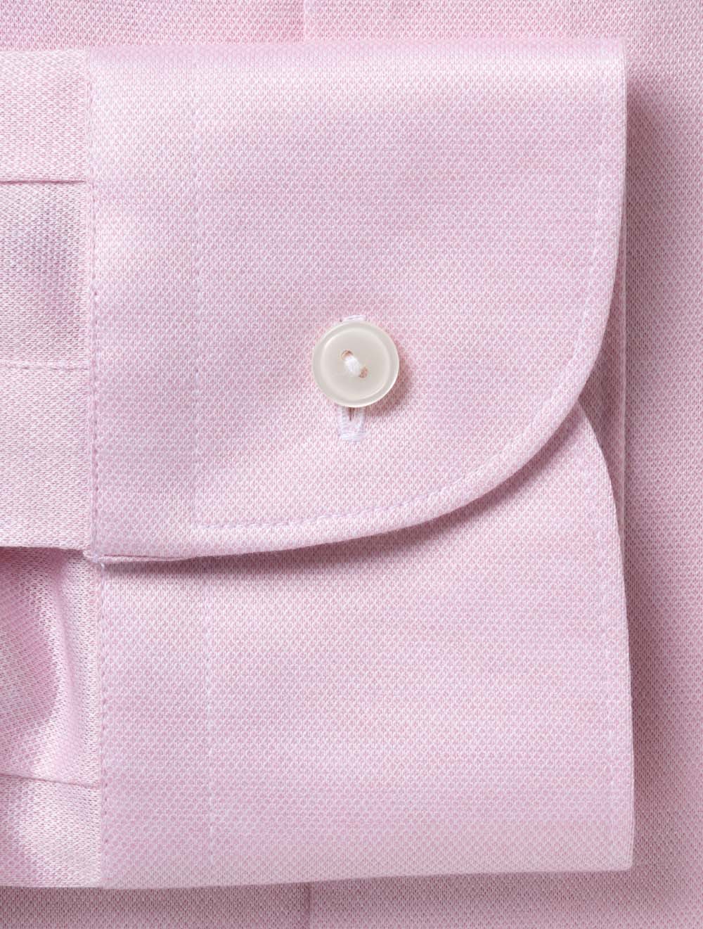 Slim Jacquard Knit Shirt Pink - Image 4