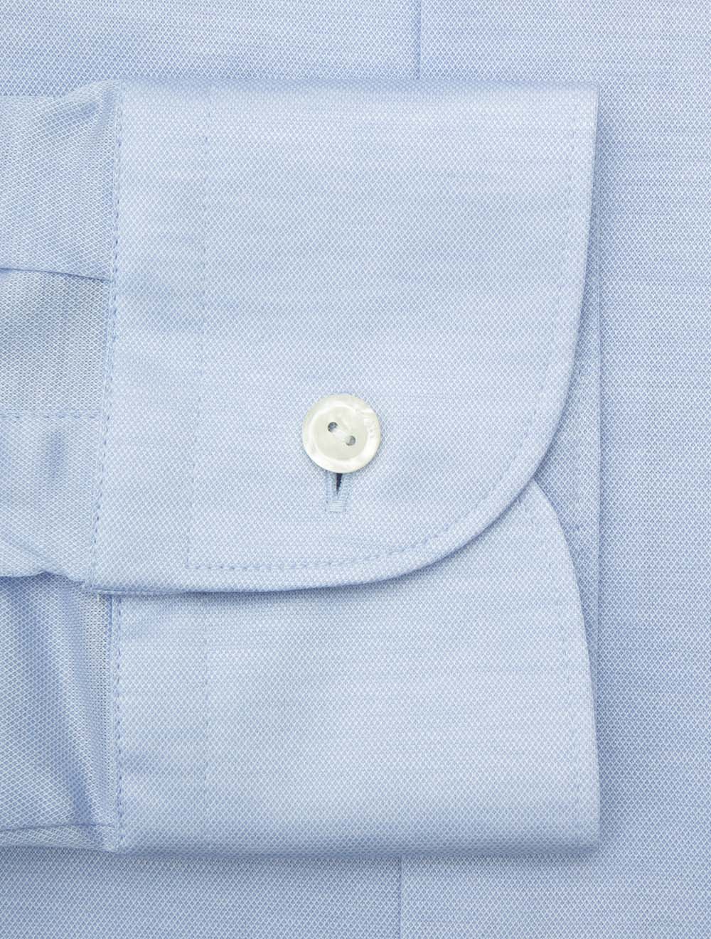 Slim Fit Oxford Shirt Blue - Image 4