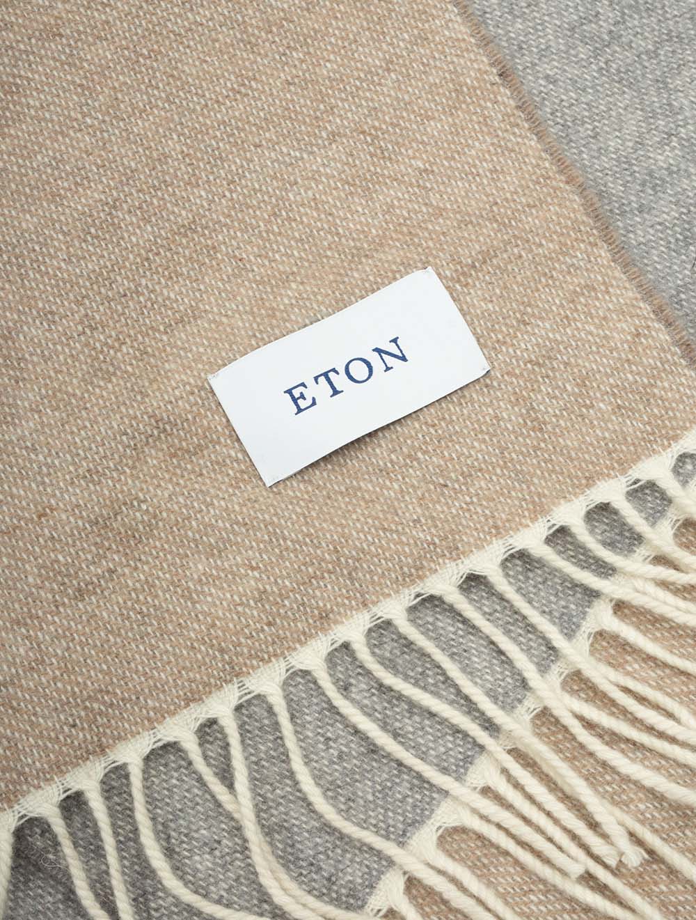 Solid Cashmere Scarf Beige - Image 2