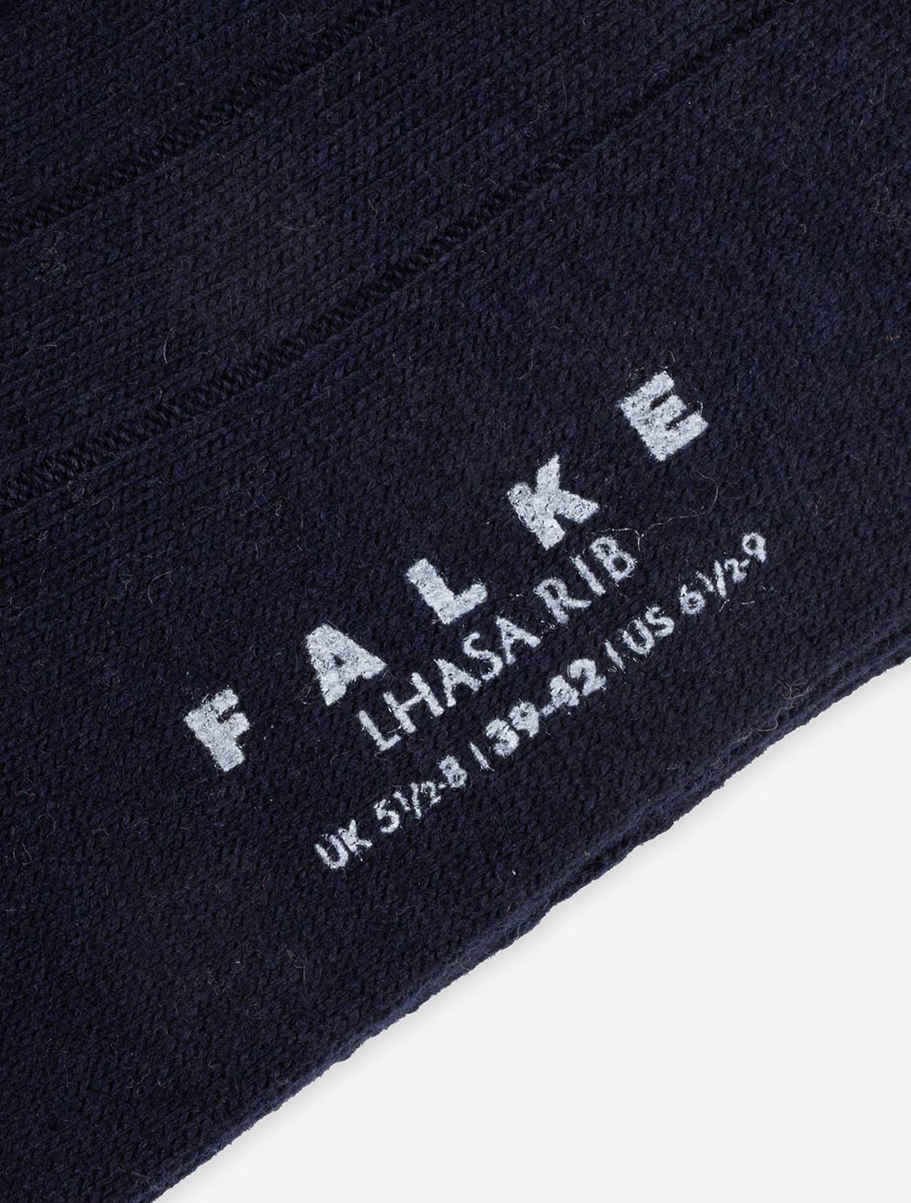 Lhasa Rib Socks Navy - Image 2
