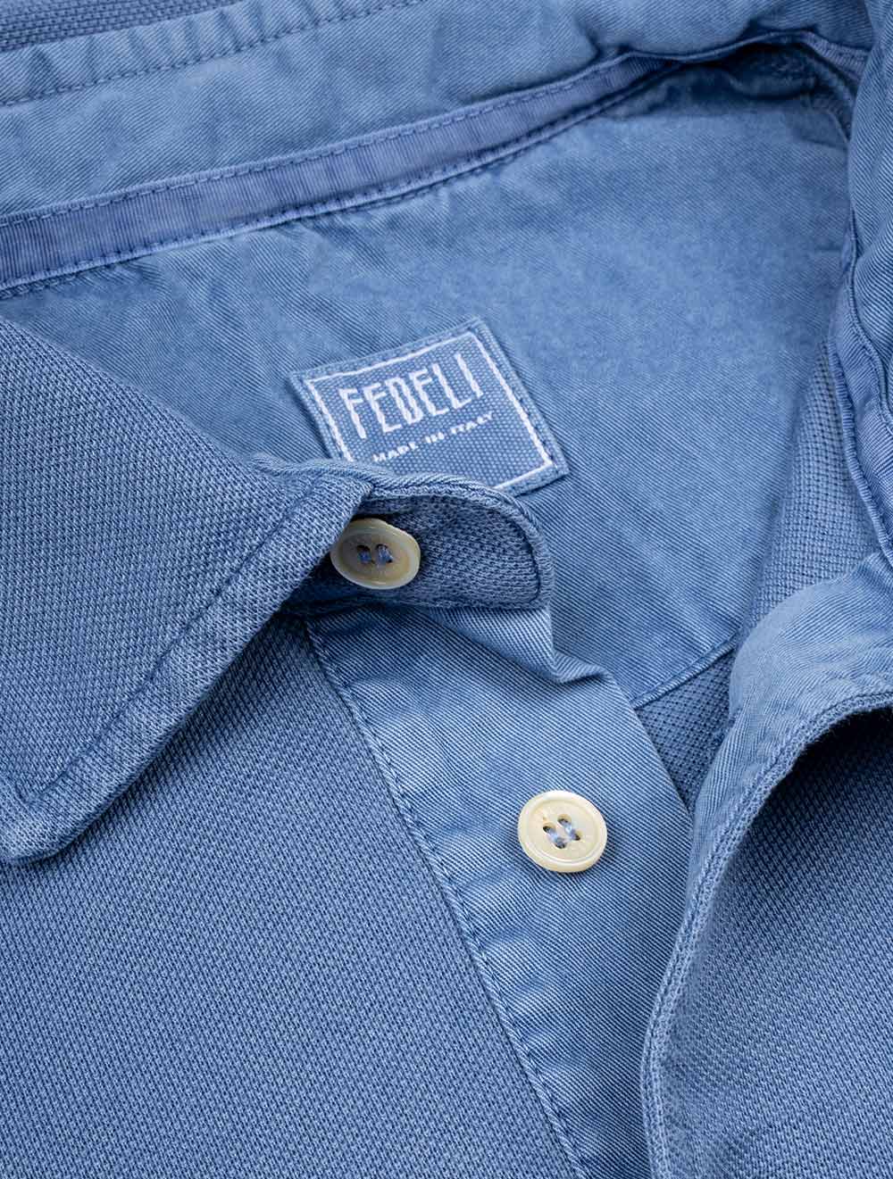 North Piquet Short Sleeve Polo Blue - Image 5