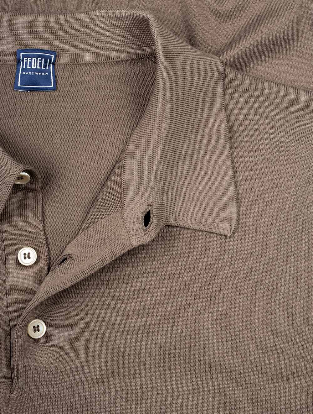 Sportman Polo Shirt Short Sleeve Brown - Image 4