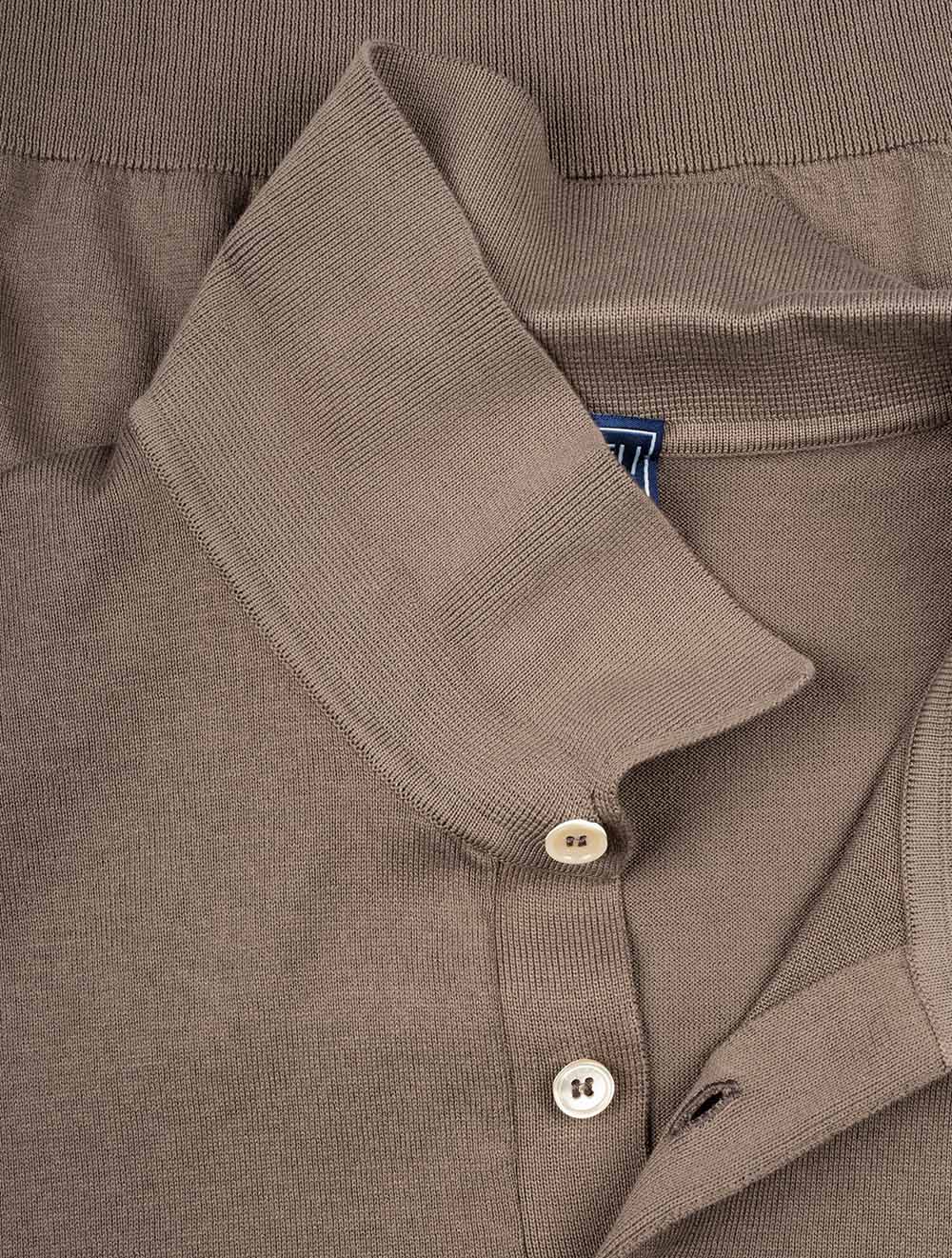 Sportman Polo Shirt Short Sleeve Brown - Image 5