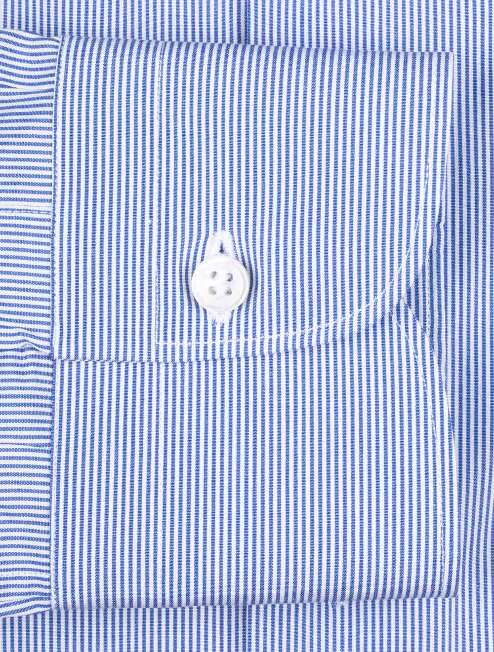 Oxford Stripe Shirt Blue - Image 4