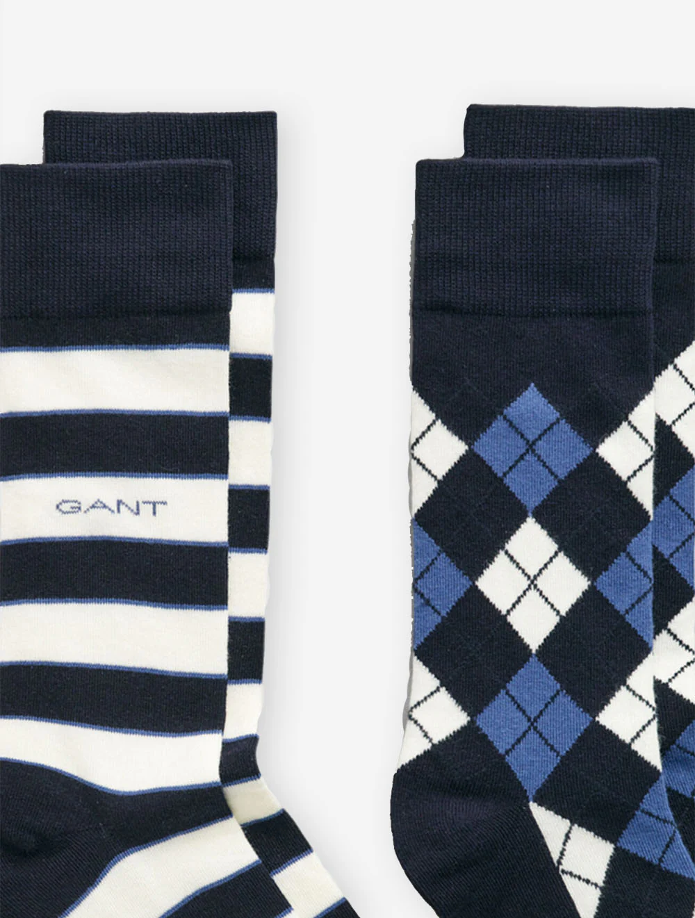 Argyle and Stripe Socks 3 Packs Marine - Image 2