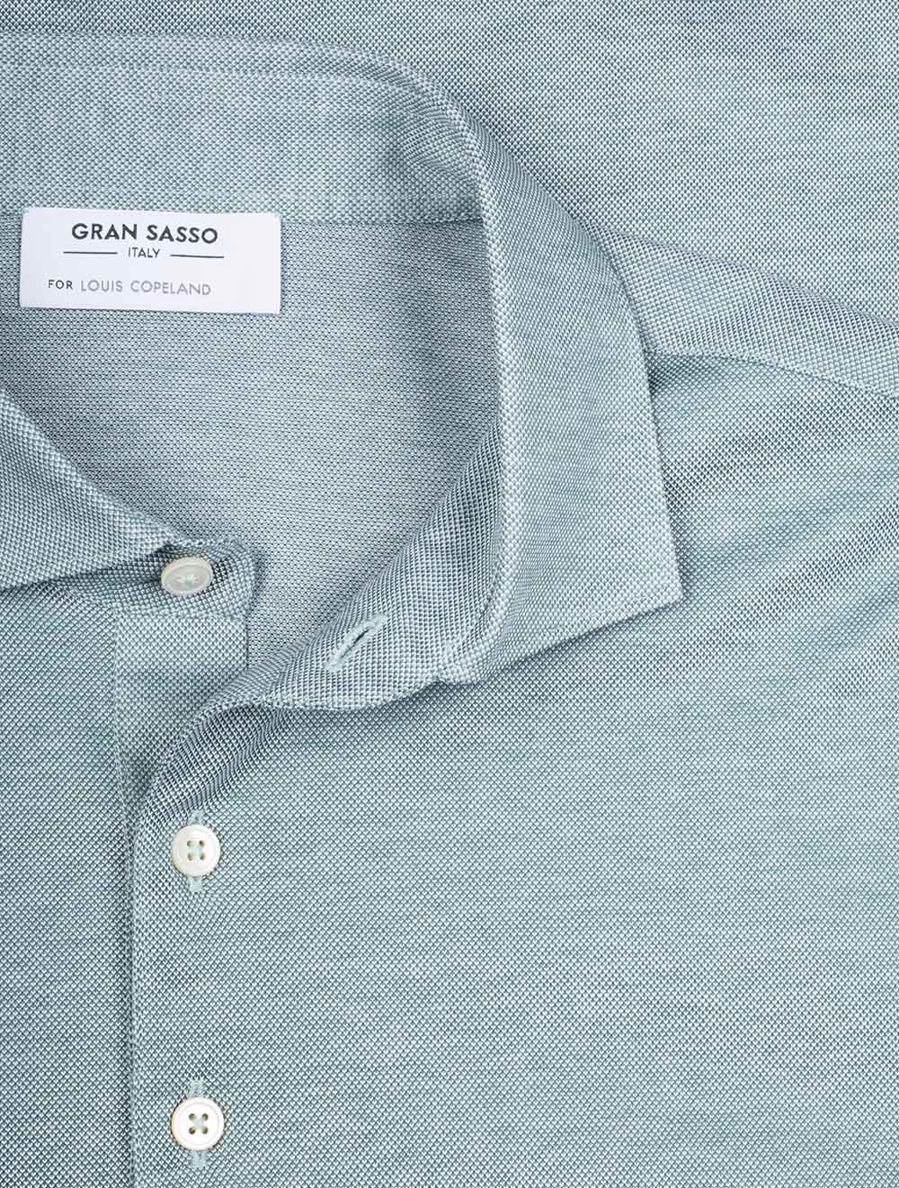 3 button Polo Shirt Green - Image 4