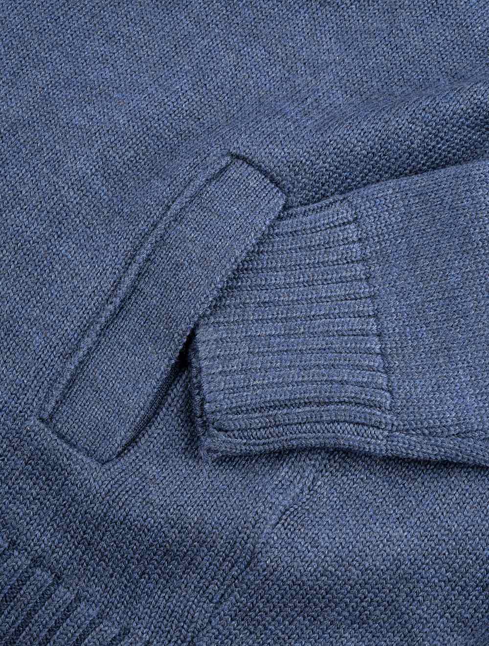 Button Up Cardigan Blue - Image 4