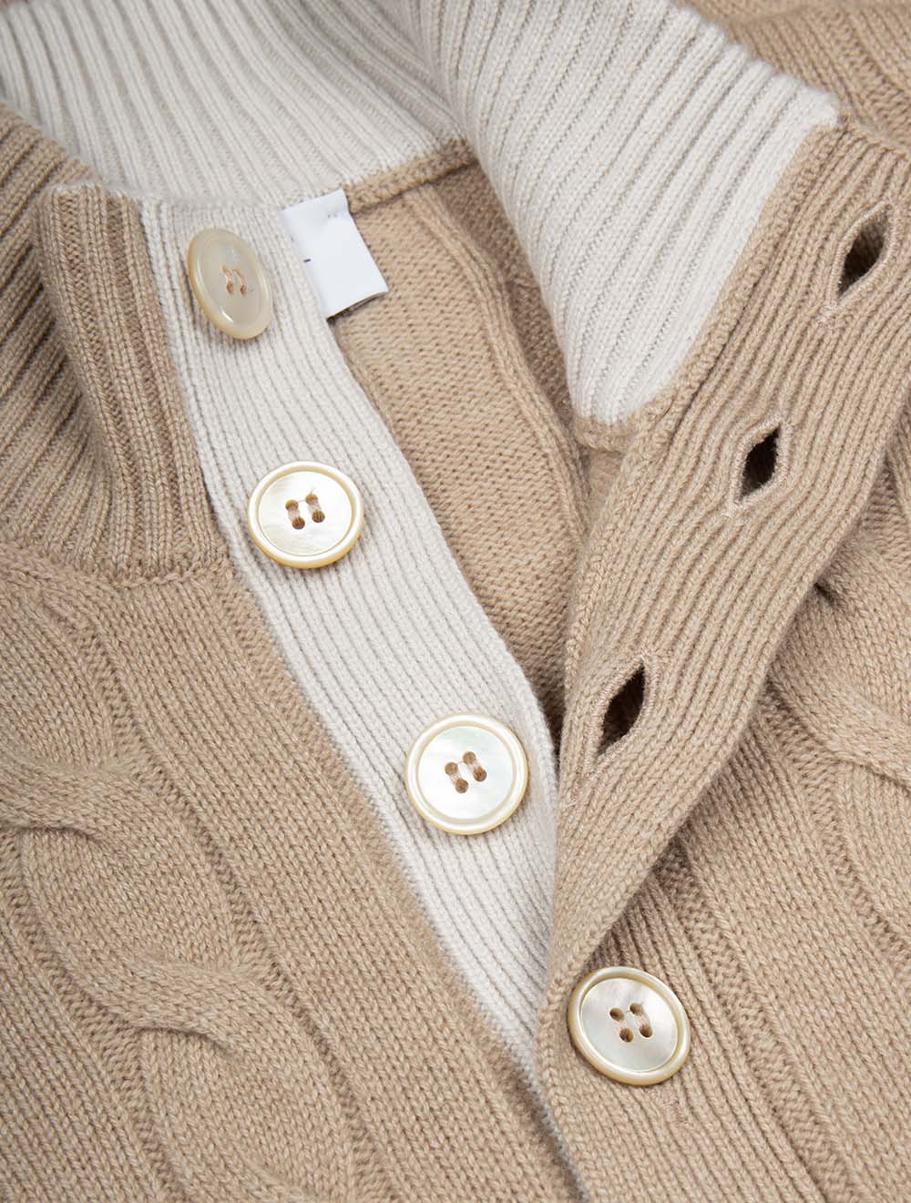 Cable Knit Knitwear Tan - Image 5
