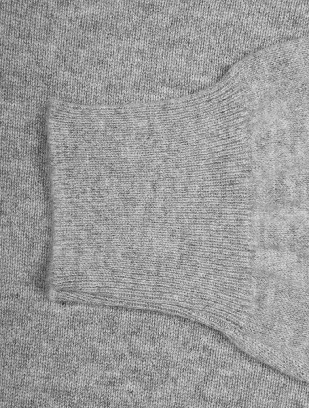Cashmere Half Zip Sweater Grey - Image 6