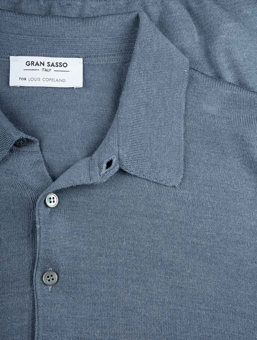 Tennis Long Sleeve Polo Blue - Image 5
