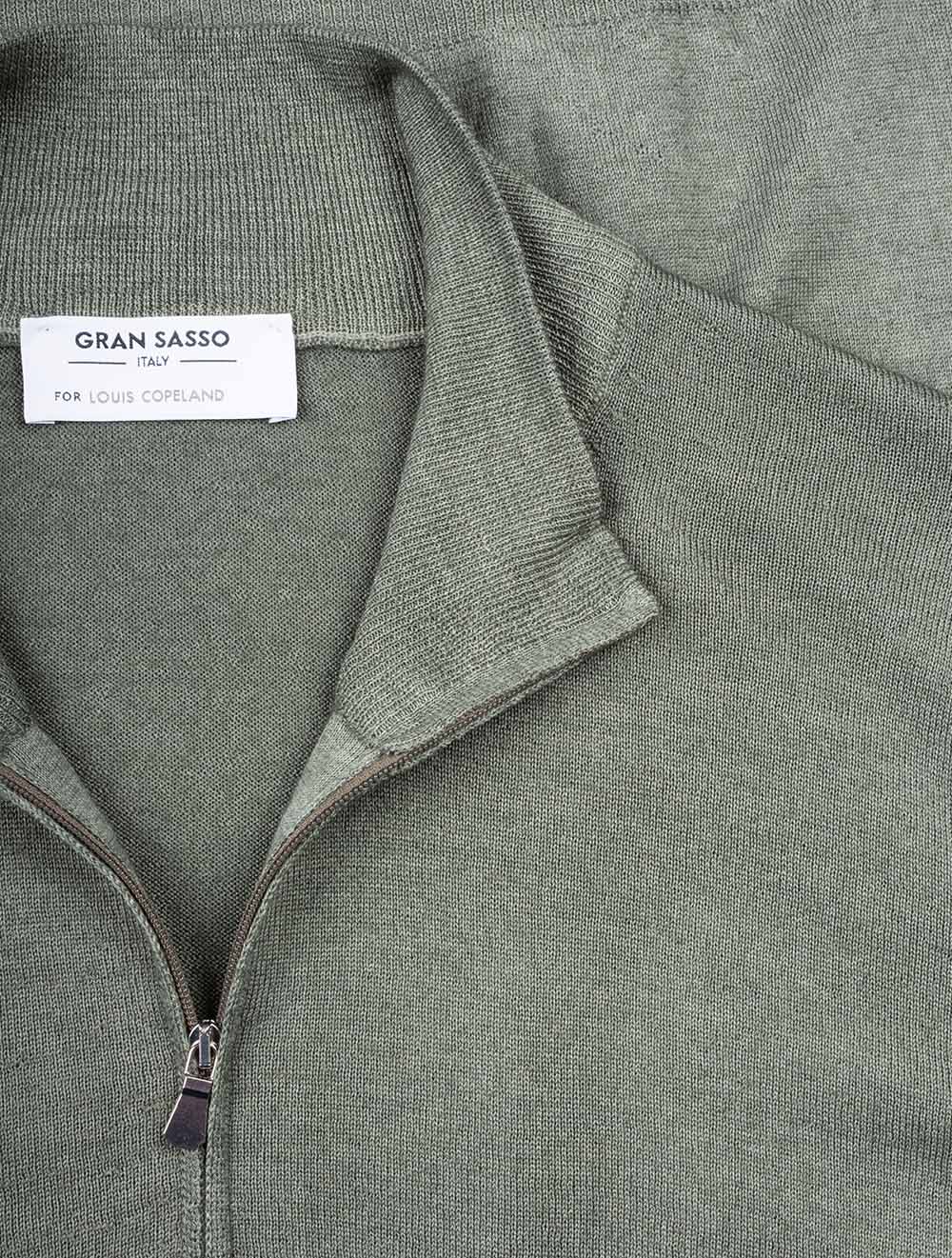 Half Zip Knitwear Green - Image 4