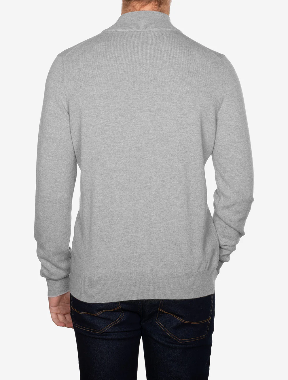 Half Zip Alcantara Grey - Image 3