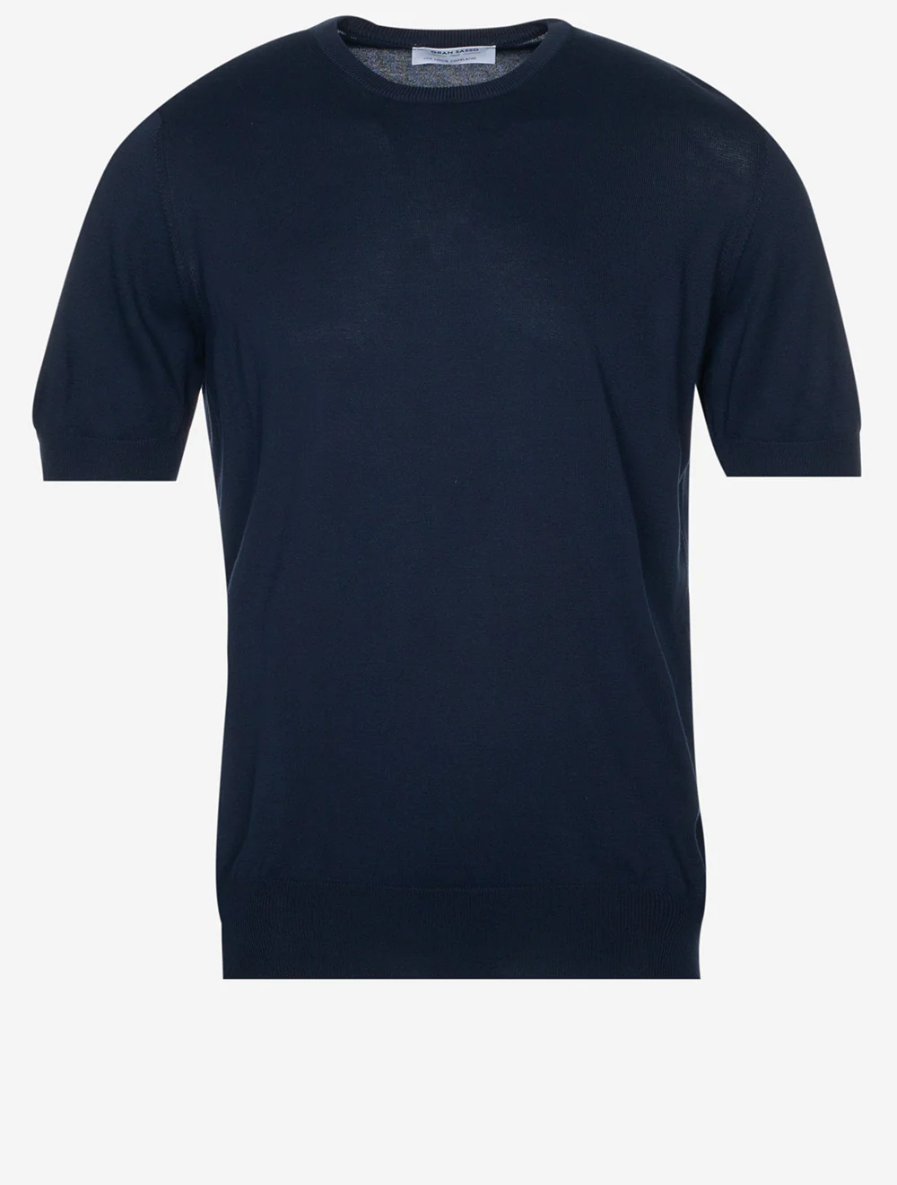 Short Sleeve Crew Knitwear Navy