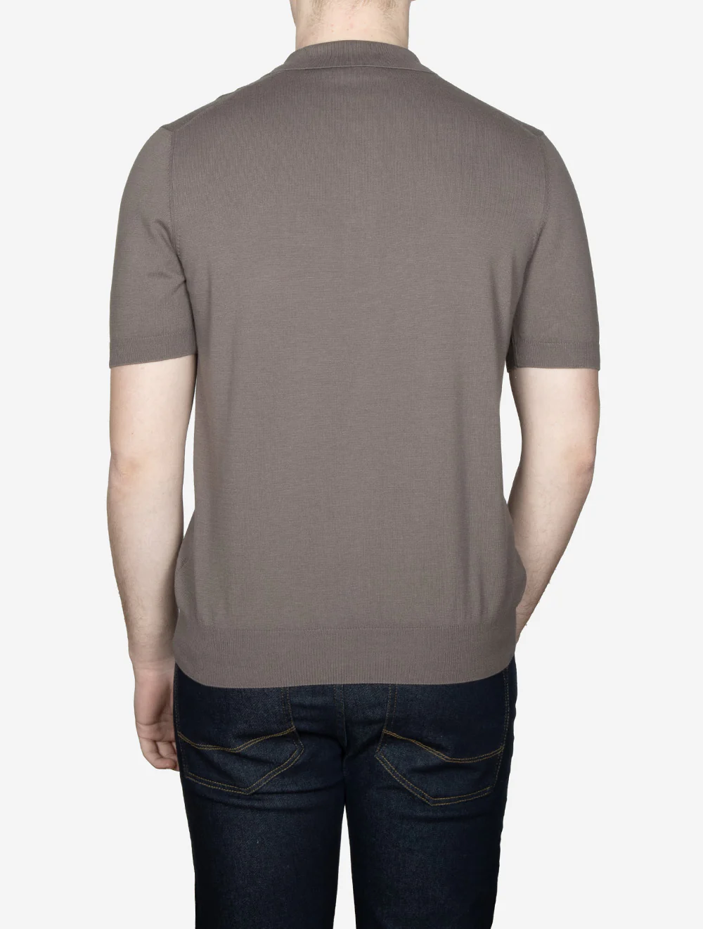 Tennis Cotton Polo Brown - Image 5