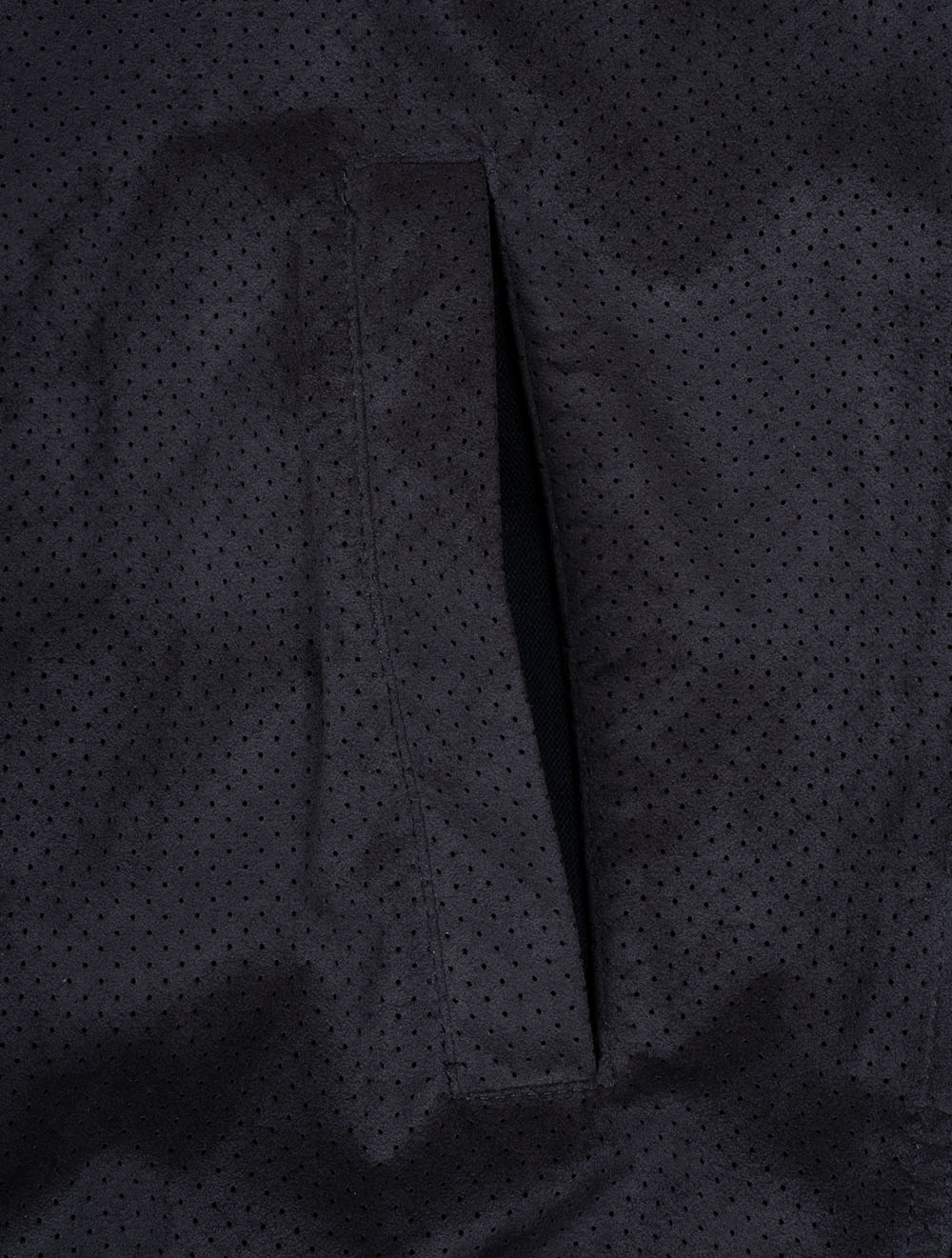 Alcantara & Cotton Zip Through Jacket Navy - Image 5