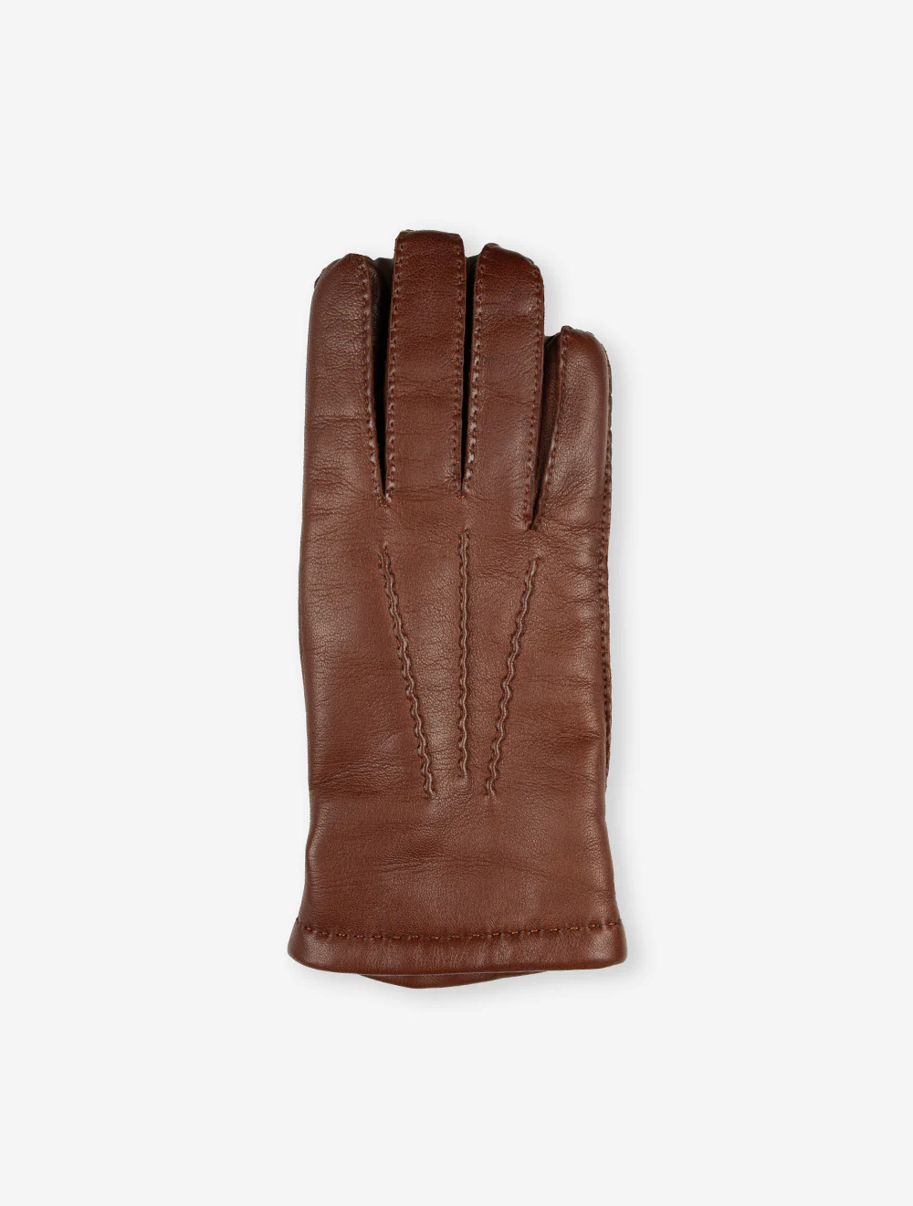 Handsewn Cashmere Gloves Chestnut - Image 2