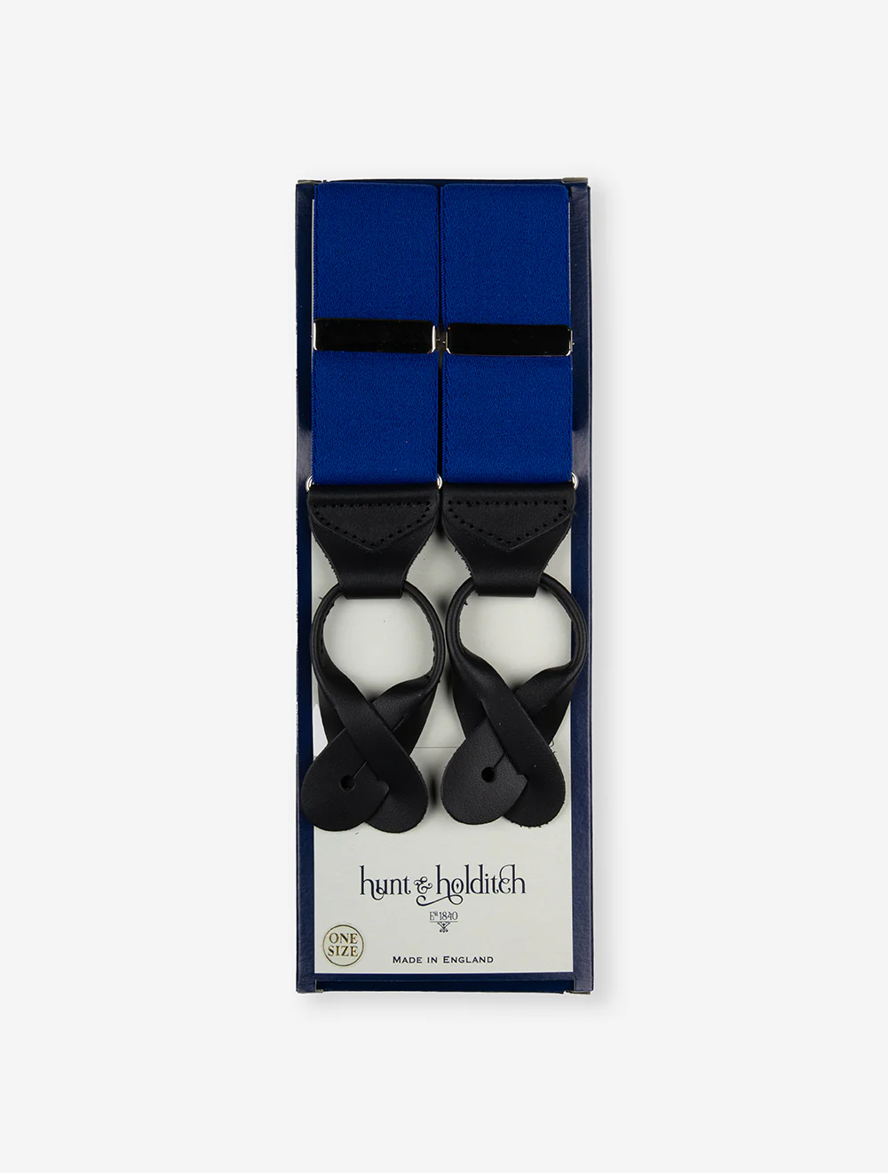 Braces Leather Blue