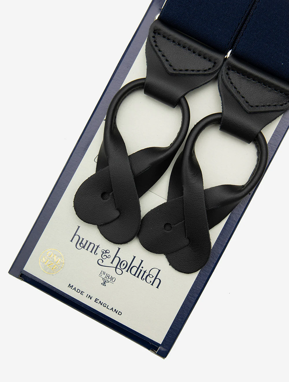 Braces Leather Navy - Image 3