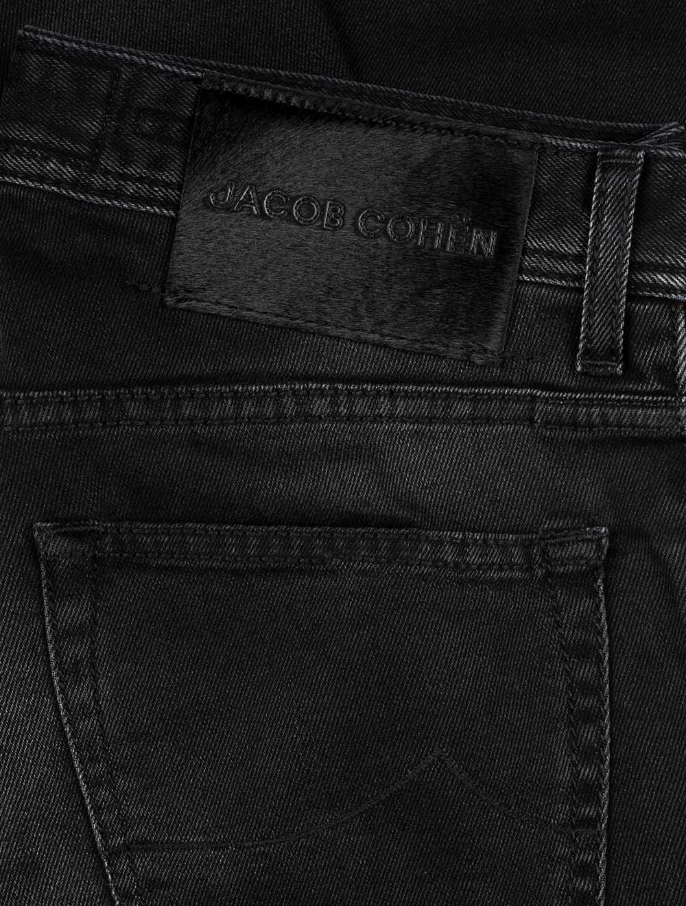 5 Pocket Black Badge Nick Jeans Dark Grey - Image 4