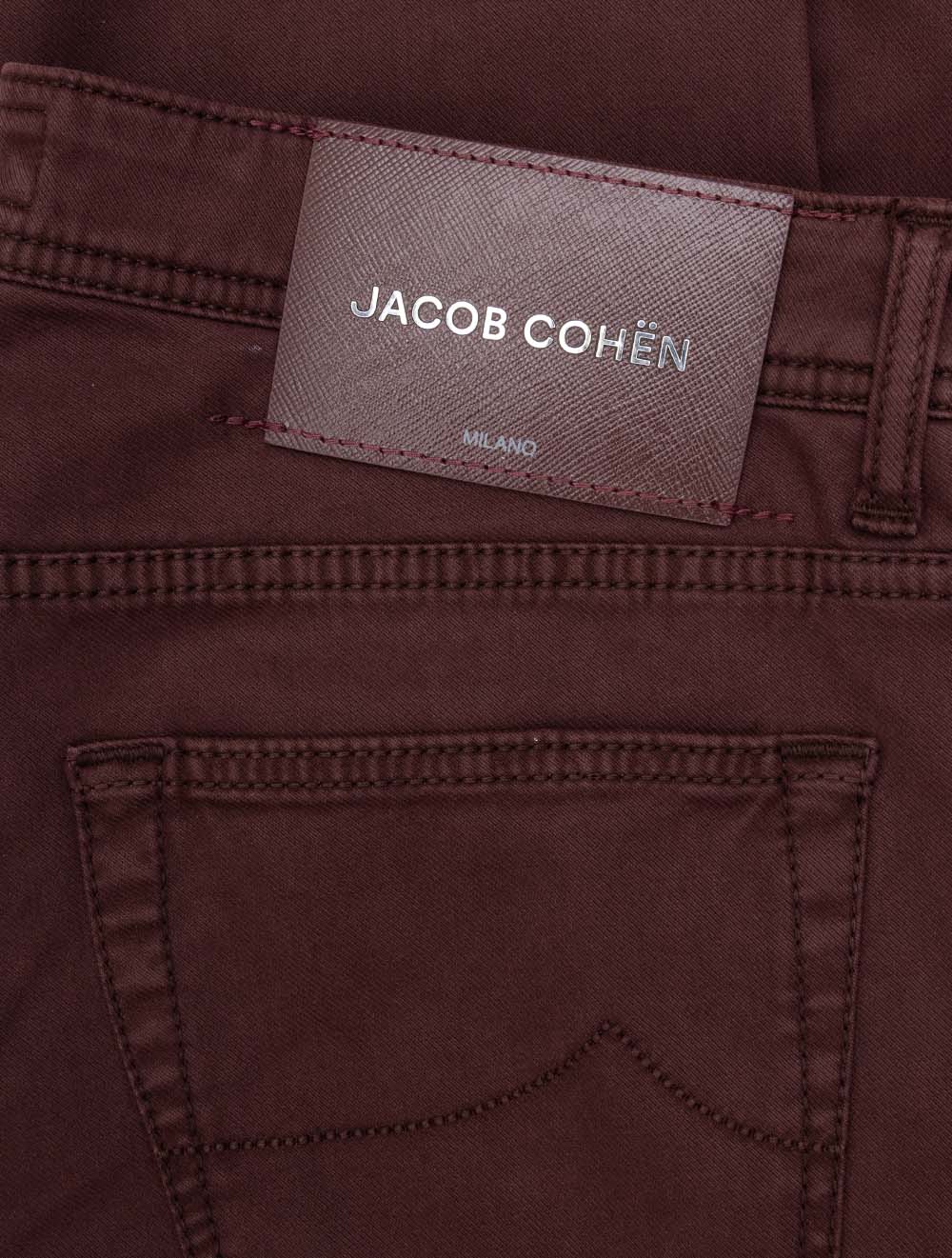 Nick 5 Pocket Chino Dark Red - Image 2