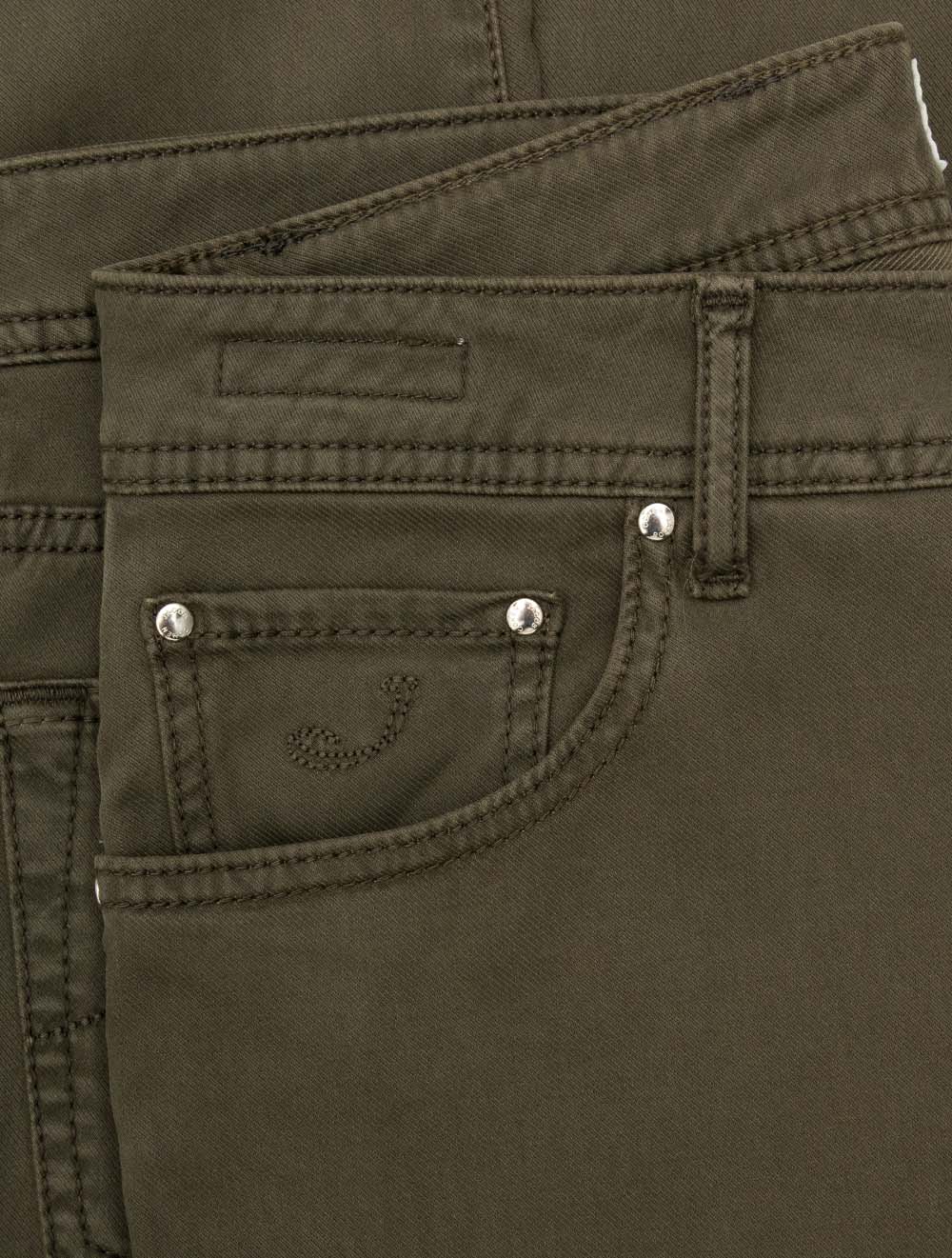 Nick 5 Pocket Chino Green - Image 3