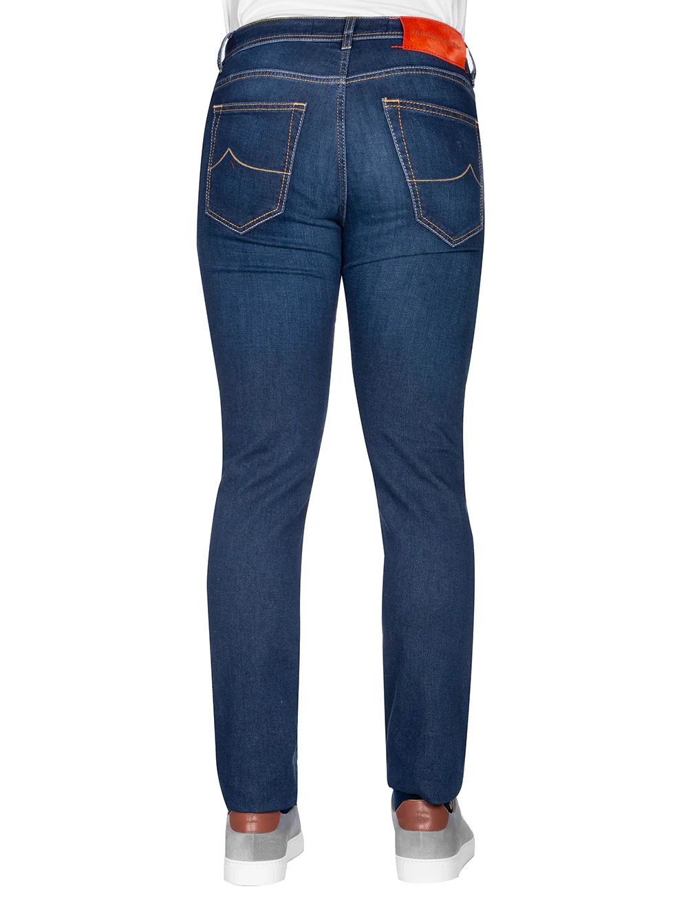 Orange Badge Jeans Navy Denim - Image 3