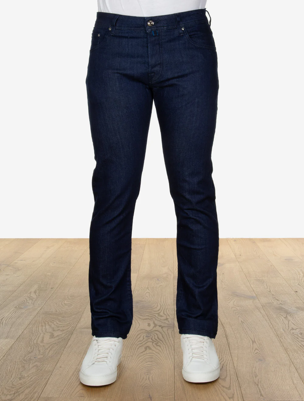 Nick Super Stretch 5 Pocket Jeans Navy - Image 3