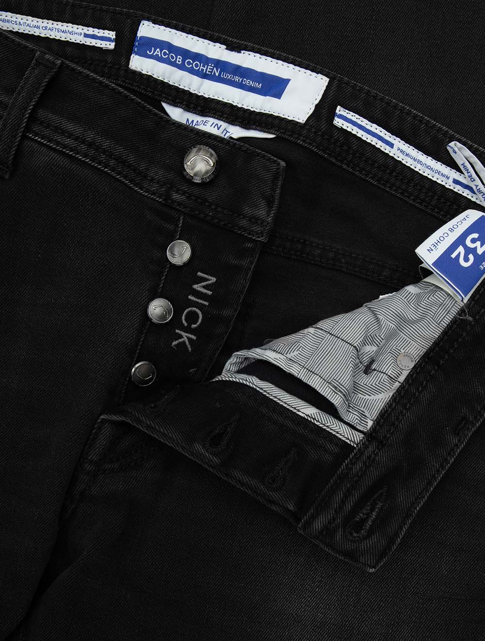 Nick 5 Pocket Slim Jeans Black - Image 6