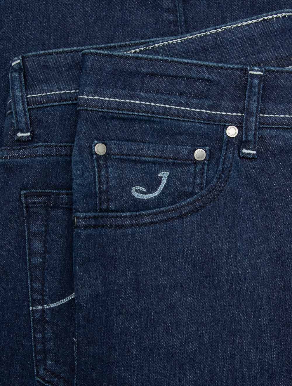 Nick Slim Fit Denim DE Badge Jeans Navy - Image 5