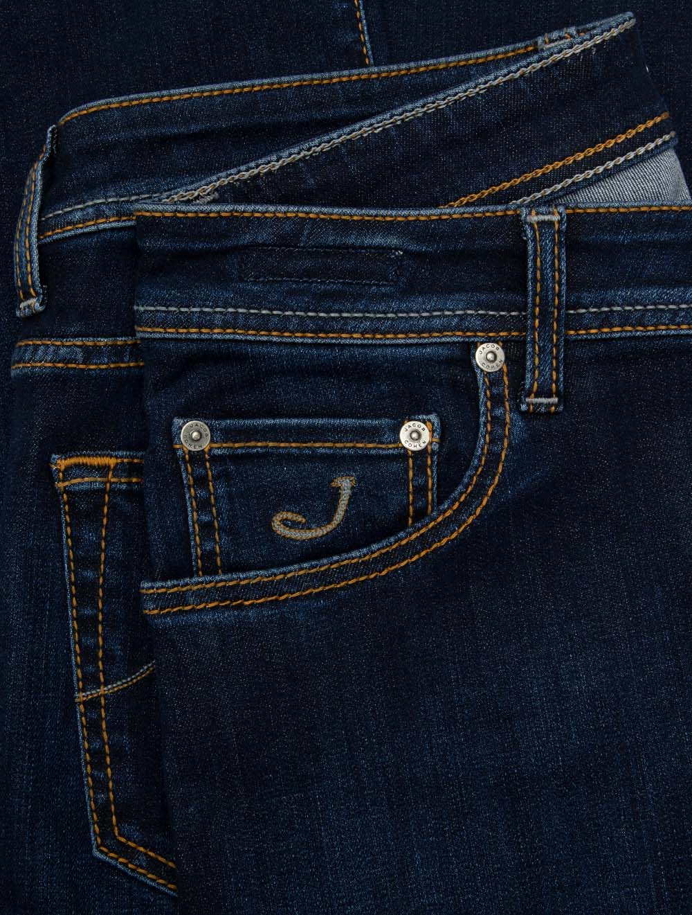 Nick Slim Grey Badge Jean Navy - Image 5