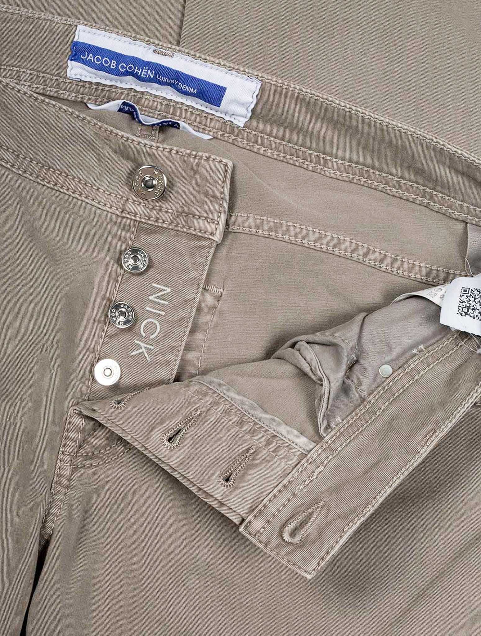 Nick 5 Pocket Jean Beige - Image 6