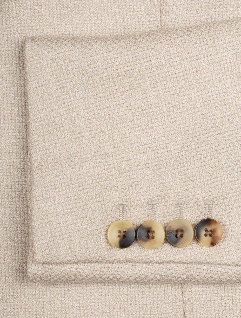 Unconstructed Wool Jacket Beige - Image 4