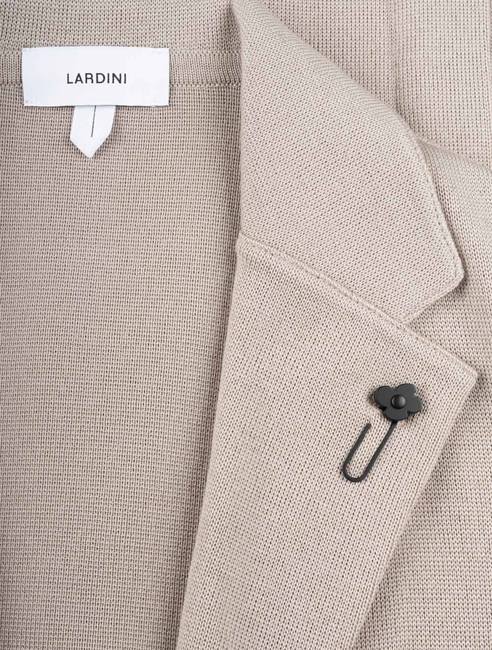 Wool Knit Jacket Beige - Image 4