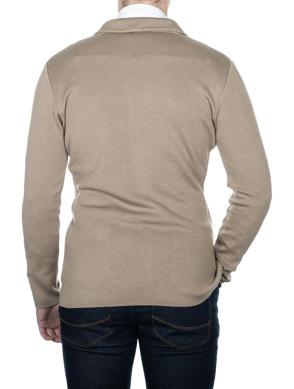 Knit Jacket Beige - Image 3