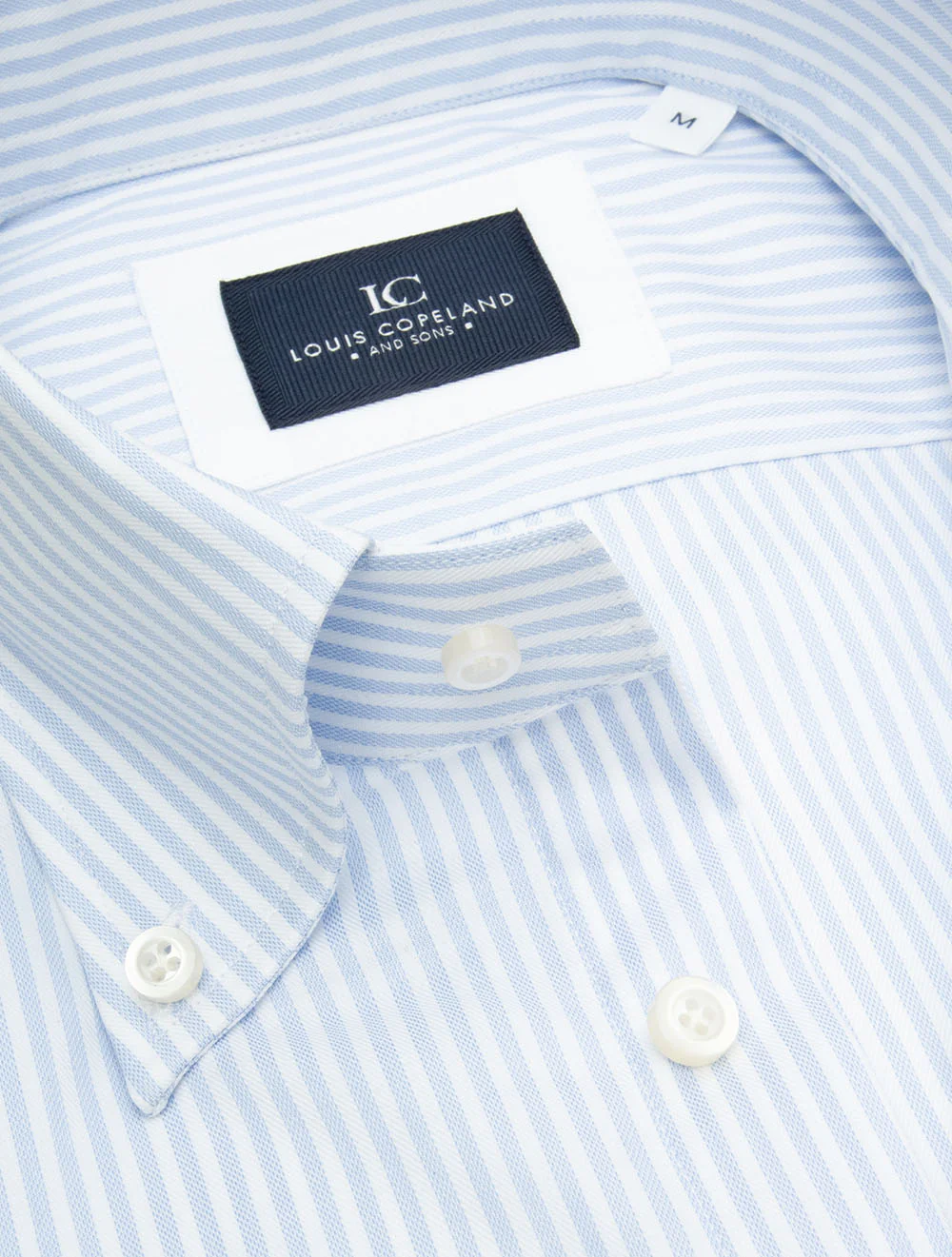 Buttondown Stripe Shirt Blue - Image 3
