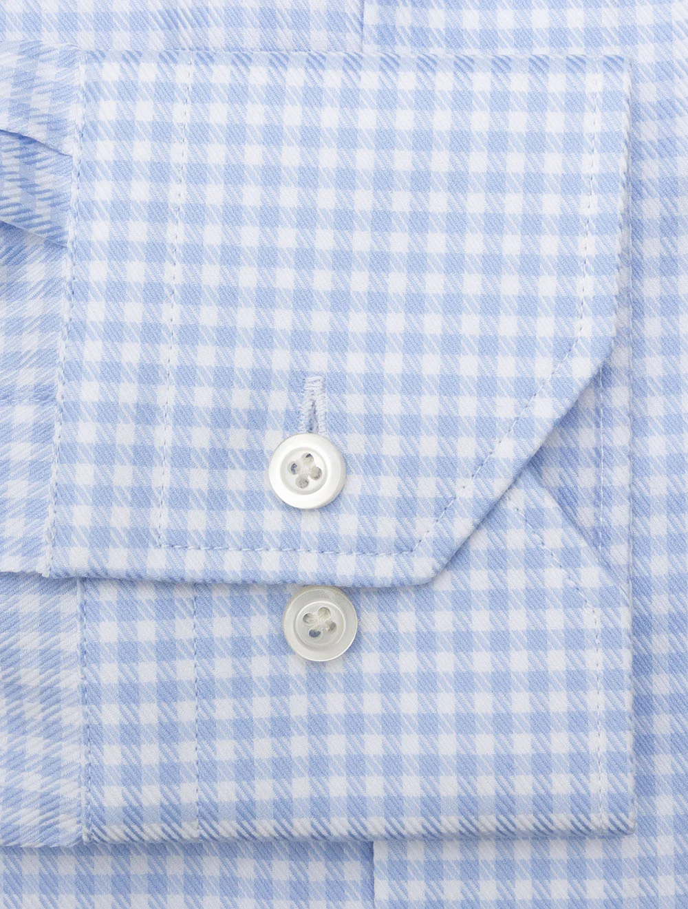 Casual Houndstooth Shirt Blue - Image 4