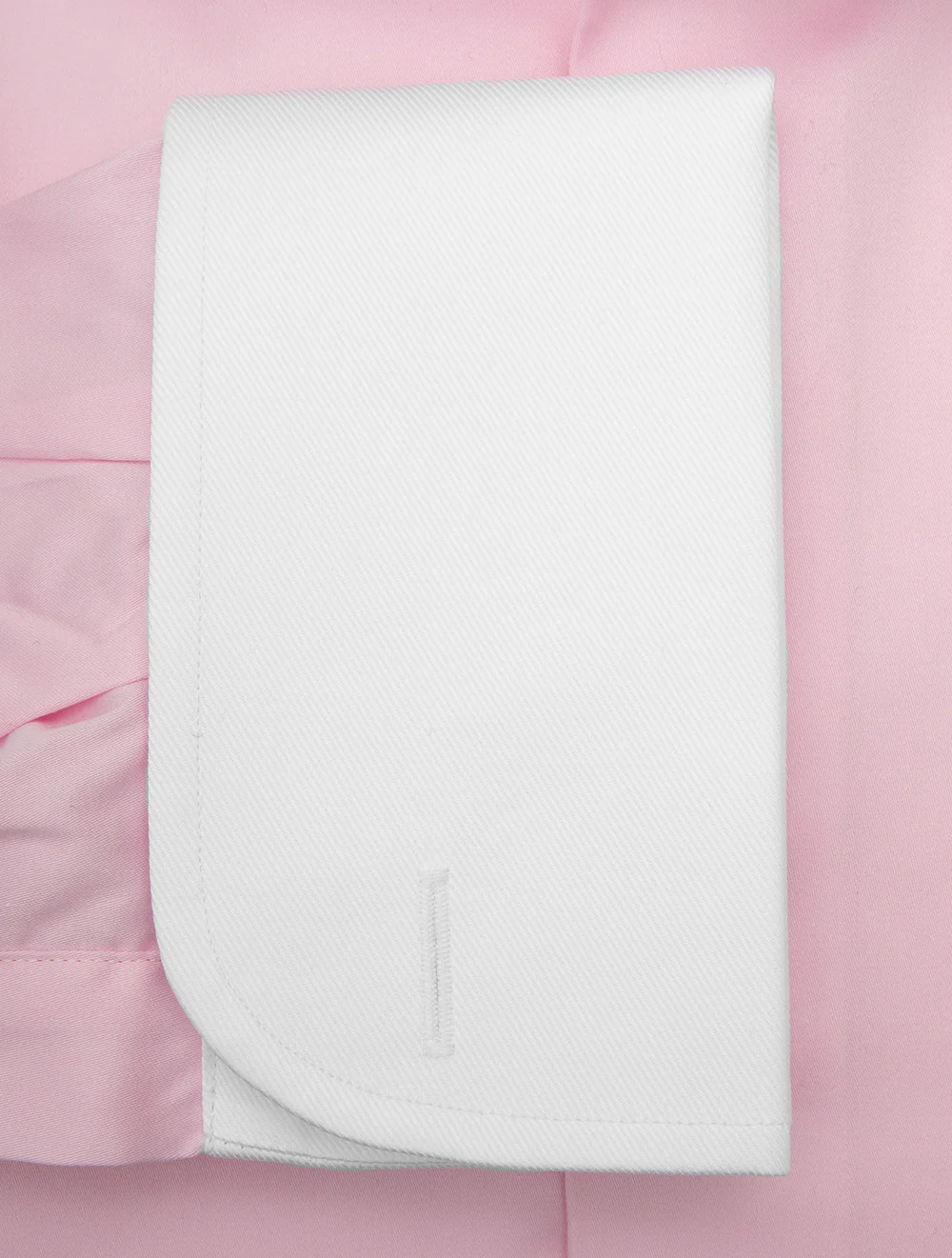 Contrast Cuff and Collar Classic Fit Shirt Pink - Image 4