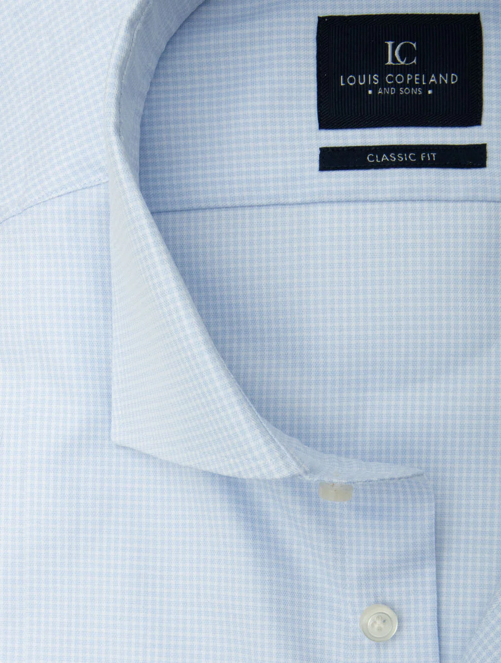 Microcheck Classic Fit Shirt Blue - Image 2