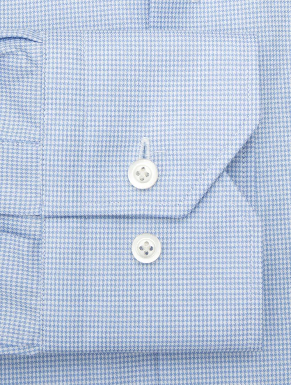 Puppytooth Classic Fit Shirt Blue - Image 4