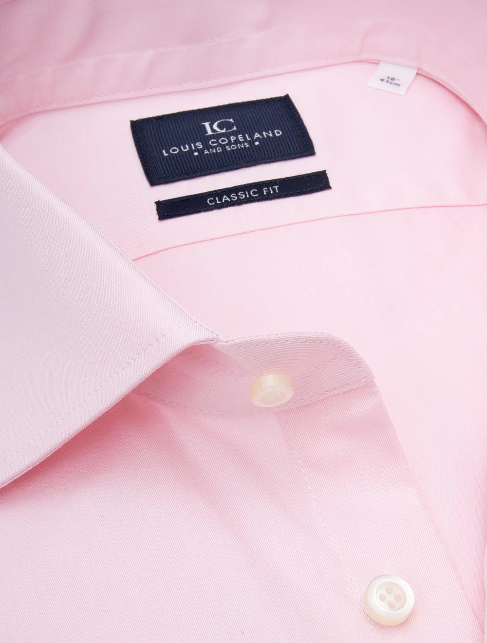 Solid Plain Classic Fit Shirt Pink - Image 3