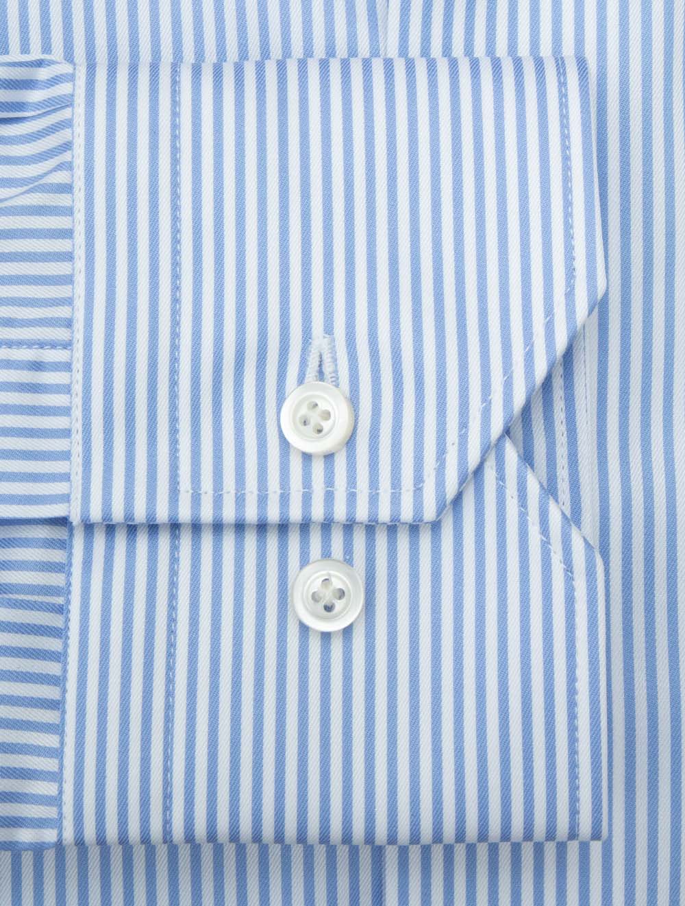 Stripe Classic Fit Shirt Blue - Image 4