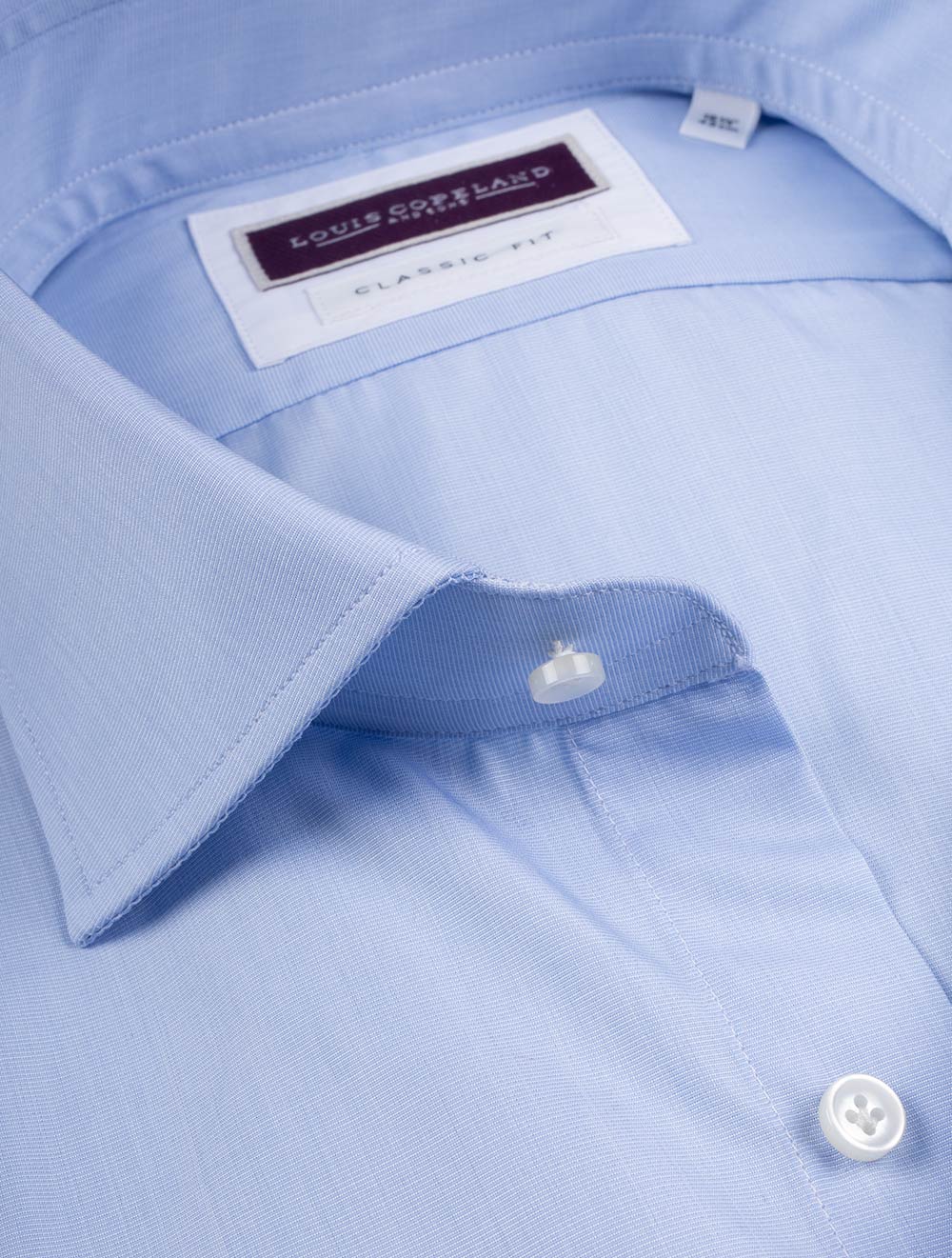 Classic T.Mason Plain Shirt Blue - Image 3