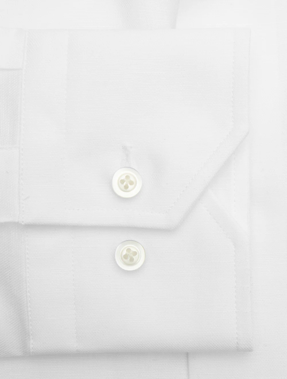 Cotton & Linen Mix Shirt White - Image 4