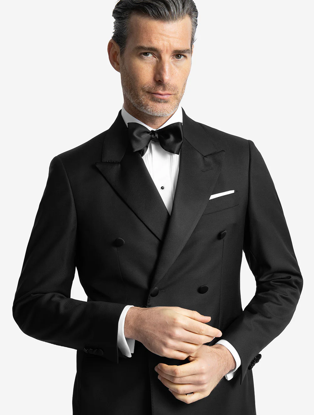 Dress Suit Double Breasted Black - Image 3